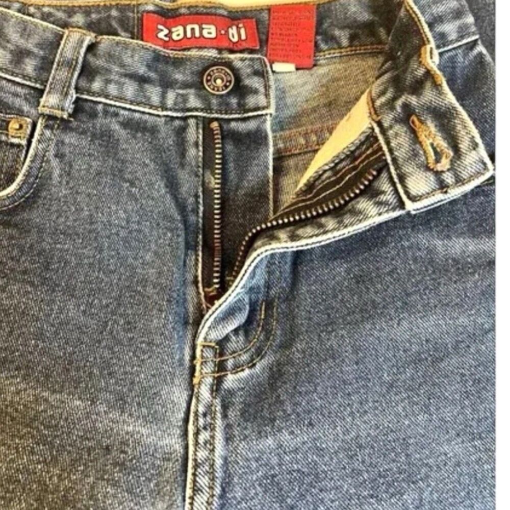 Vintage Y2K Girls Flare Jeans Size 10 Slim Blue Denim High Rise Retro Bootcut - Picture 10 of 15